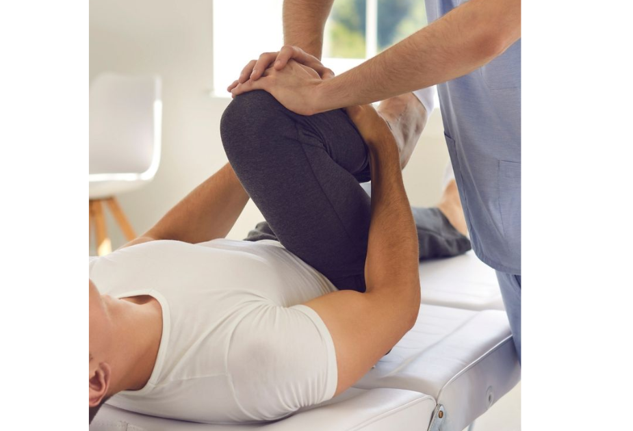 Patient undergoing Post-Operative Physical Therapy under expert supervision at Centre for Orthopaedic Care, Pune