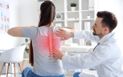 Slip disc in lumbar spine showing herniated disc pressing on nerve causing sciatica pain treated in Aundh Pune